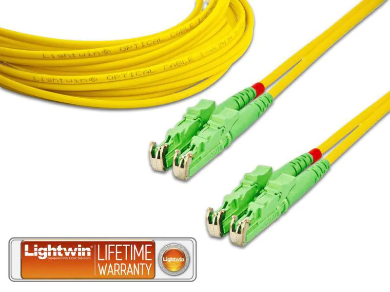 Lightwin LWL-Patchkabel E2000/APC-E2000/APC, Singlemode, Duplex, 10m