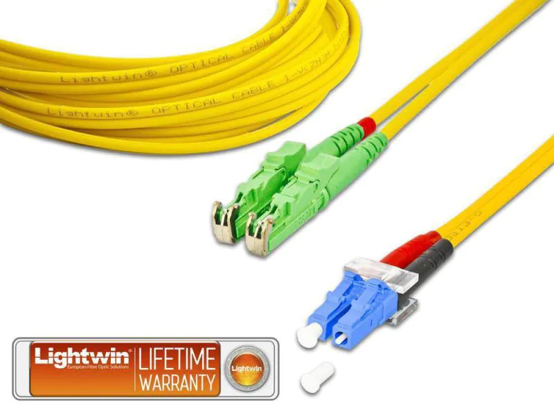 Lightwin LWL-Patchkabel E2000/APC-LC, Singlemode, Duplex, 10m