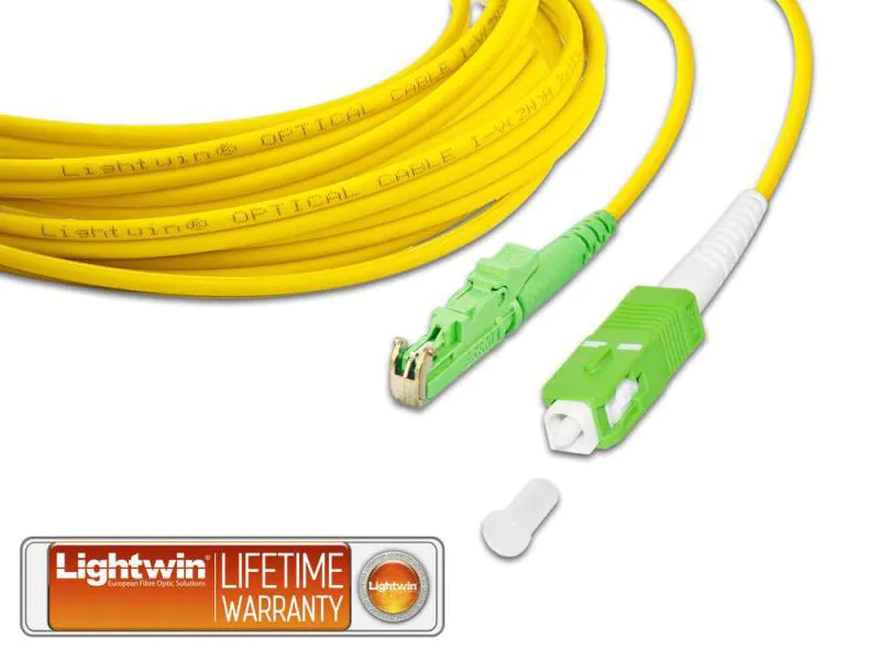 Lightwin LWL-Patchkabel E2000/APC-SC/APC, Singlemode, Simplex, 1m
