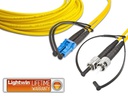 Lightwin LWL-Patchkabel LC-ST, Singlemode, Duplex, 2m