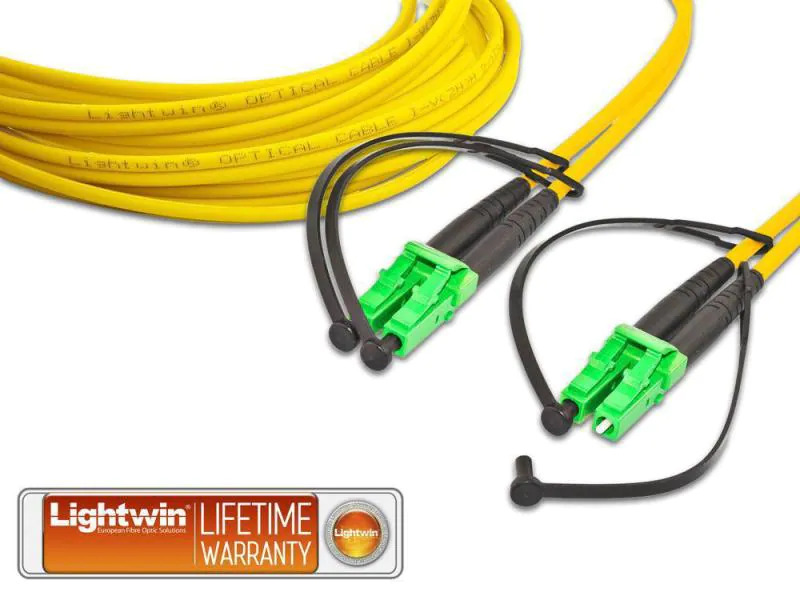 Lightwin LWL-Patchkabel LC/APC-LC/APC, Singlemode, Duplex, 1m