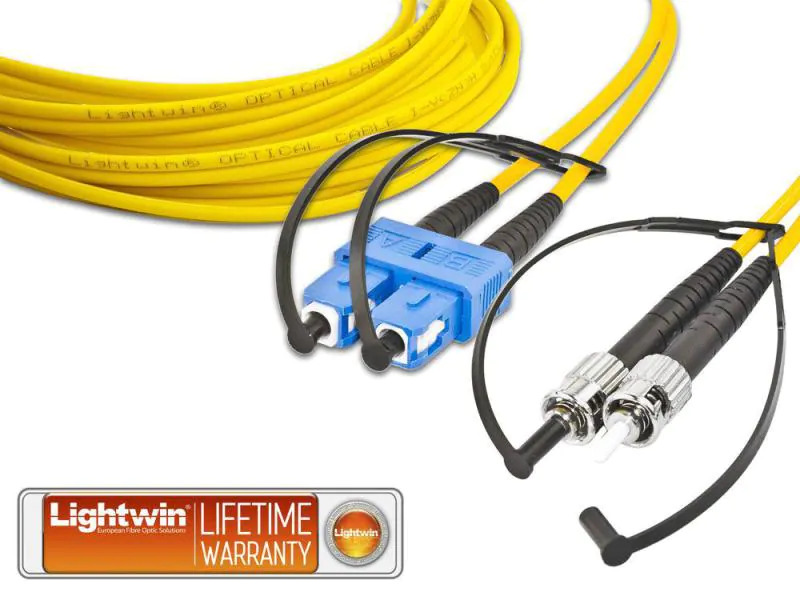 Lightwin LWL-Patchkabel SC-ST, Singlemode, Duplex, 5m