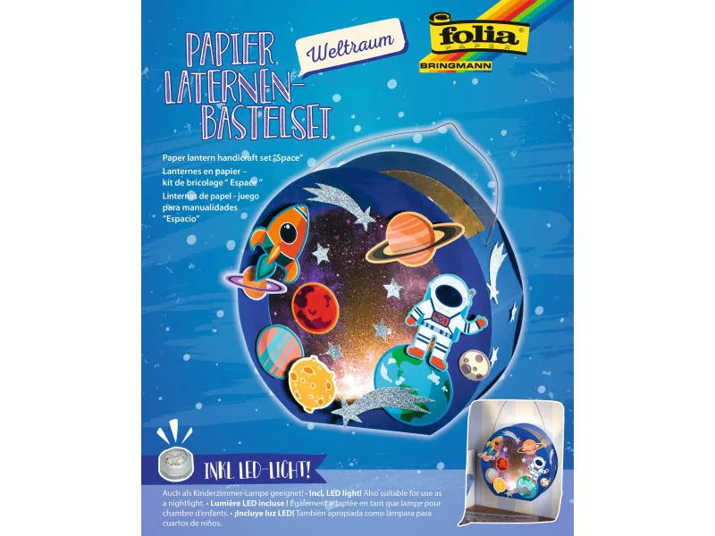 Folia Laternen-Bastelset Weltraum