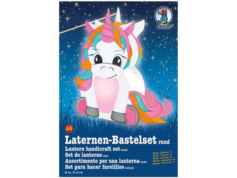 URSUS Laternen-Bastelset Einhorn