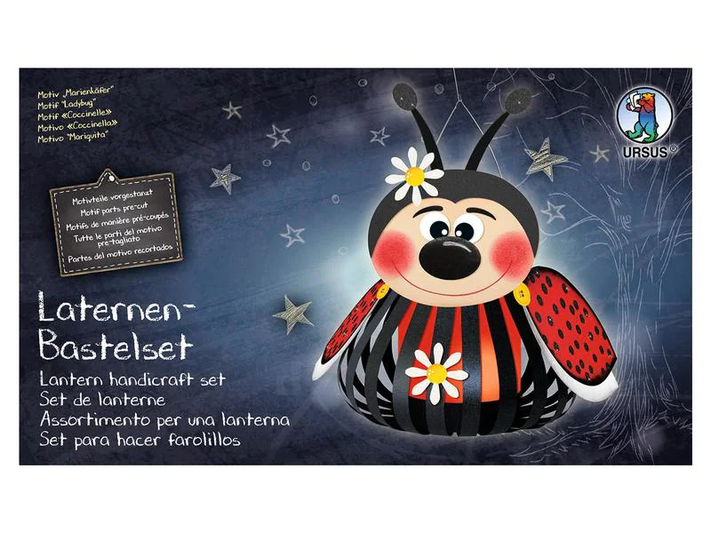 URSUS Laternen-Bastelset Marienkäfer