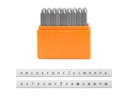 ImpressArt Prägestempel Set 3 mm Grossbuchstaben, 27 Stück