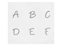ImpressArt Prägestempel Set 3 mm Grossbuchstaben, 27 Stück