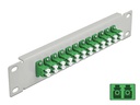 Delock Verteilerplatte 10″ LWL Patchpanel 12 Port LC Duplex grau