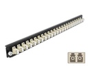 Delock Verteilerplatte Frontblende 24 Port LC Duplex OM2 MM beige