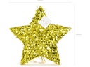 Partydeco Pinata Stern, 44.5 x 42.5 x 9 cm, Gold, 1 Stück