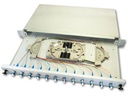 Lightwin Spleissbox 12 Fasern, 6x DLC MM, 50/125µm OM3 Pigtail