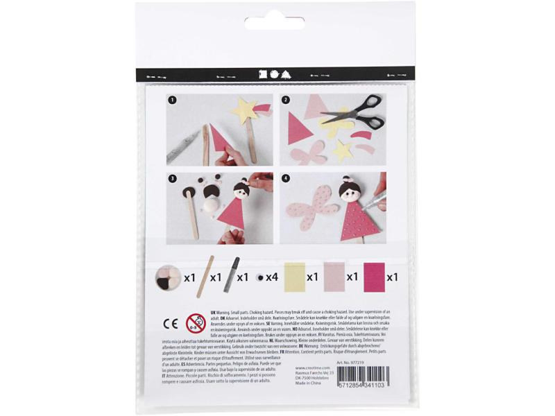 Creativ Company Modellier-Set Eisstiel-Figuren, Prinzessin, 1 Set