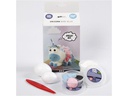 Creativ Company Modellier-Set Foam &amp; Silk Clay Set Einhorn, Blau