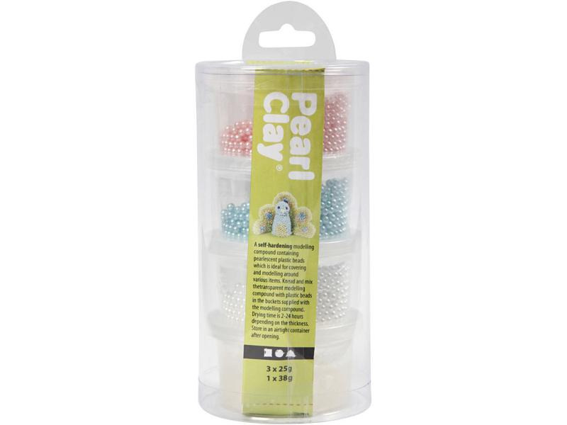 Creativ Company Modellier-Set Pearl Clay 3 x 25 g