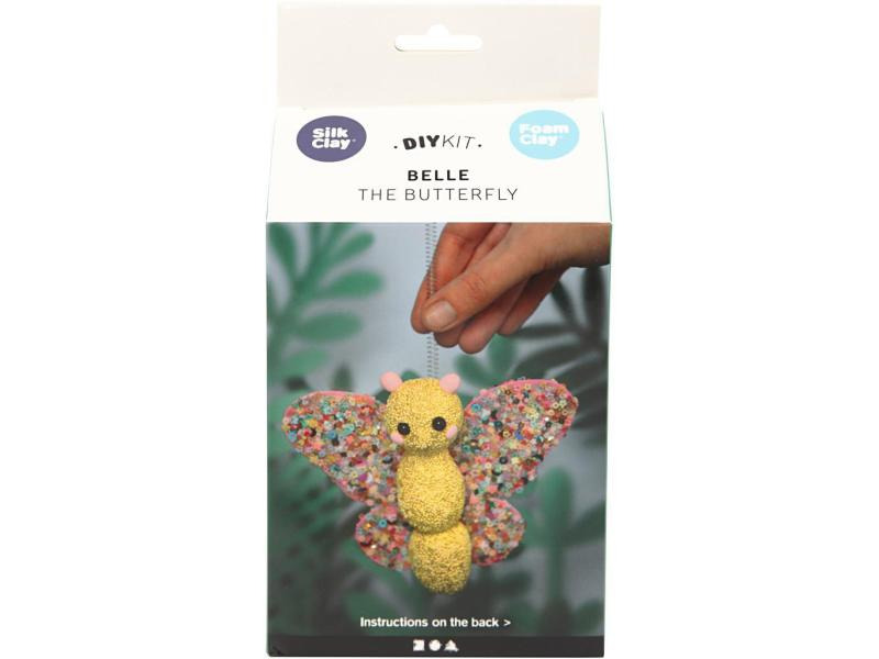 Creativ Company Modellier-Set Silk / Foam Clay Schmetterling, 1 Set
