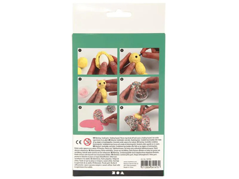 Creativ Company Modellier-Set Silk / Foam Clay Schmetterling, 1 Set