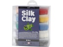 Creativ Company Modellier-Set Silk Clay 10 x 40 g Mehrfarbig