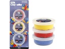 Creativ Company Modellier-Set Silk Clay 3 x 14 g Gelb; Rot; Blau