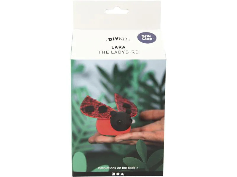 Creativ Company Modellier-Set Silk Clay Marienkäfer, 1 Set