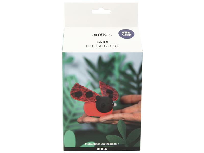 Creativ Company Modellier-Set Silk Clay Marienkäfer, 1 Set