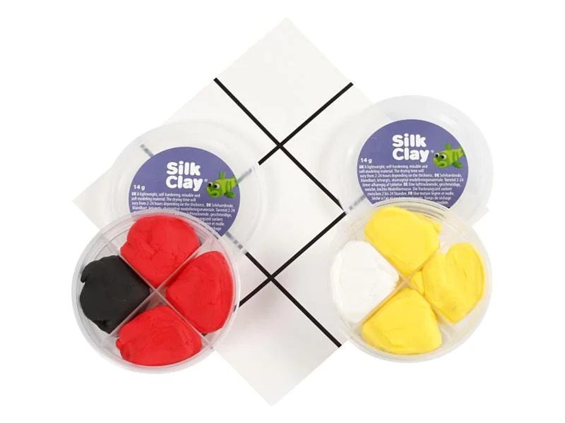 Creativ Company Modellier-Set Tic Tac Toe Modellieren, 1 Set