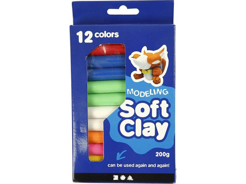 Creativ Company Modelliermasse Soft Clay 8 Stück