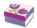 Folia Moosgummi Glitter selbstklebend Grün, 5 Stück