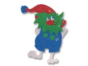 Folia Moosgummi Glitter selbstklebend Grün, 5 Stück