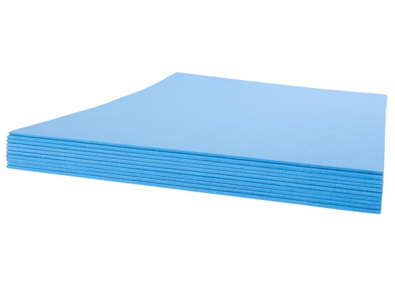 Folia Moosgummi Himmelblau, 10 Stück