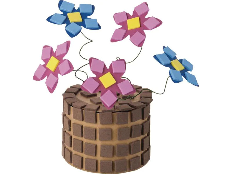 Folia Moosgummi Mosaik Basic selbstklebend, 6 Stück