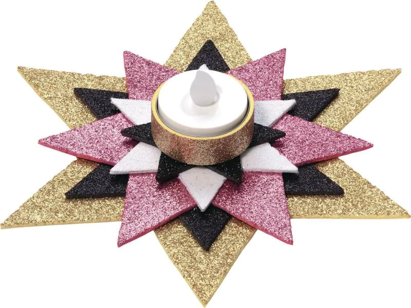 Folia Moosgummi-Set Glitter, 10 Stück