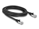 Delock Patchkabel Outdoor Cat 6A, S/FTP, 3 m, Schwarz