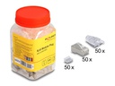 Delock Stecker RJ45, FTP, Cat.6 50 Stück, Transparent