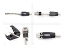 Delock Stecker RJ45, S/FTP,Cat.6A/7 25 Stück, Transparent