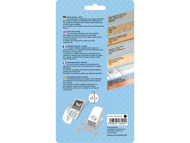 URSUS Motivstanzer Power 3.81 cm, Kreis
