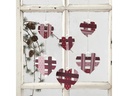 Creativ Company Geschenk-Topper Herzen, 6 + 8.5 cm, Weiss