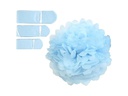 Creativ Company Pompons 20 + 24 + 30 cm 3 Stück, Hellblau