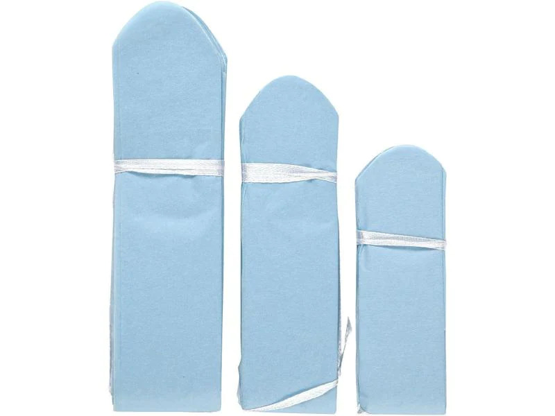 Creativ Company Pompons 20 + 24 + 30 cm 3 Stück, Hellblau