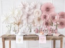 Partydeco Rosetten Pastell 3 Stück, Beige