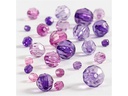 Creativ Company Facettenperlen 4-12 mm Violett, 170 Stück