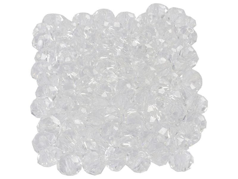 Creativ Company Glasschliffperlen 5 mm x 6 mm Transparent