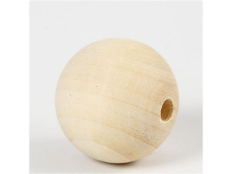 Creativ Company Holzperlen D: 40 mm Lochgrösse: 7 mm