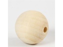 Creativ Company Holzperlen D: 40 mm Lochgrösse: 7 mm
