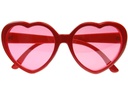Partydeco Partybrille Herz 14 x 6 x 13 cm, Rot
