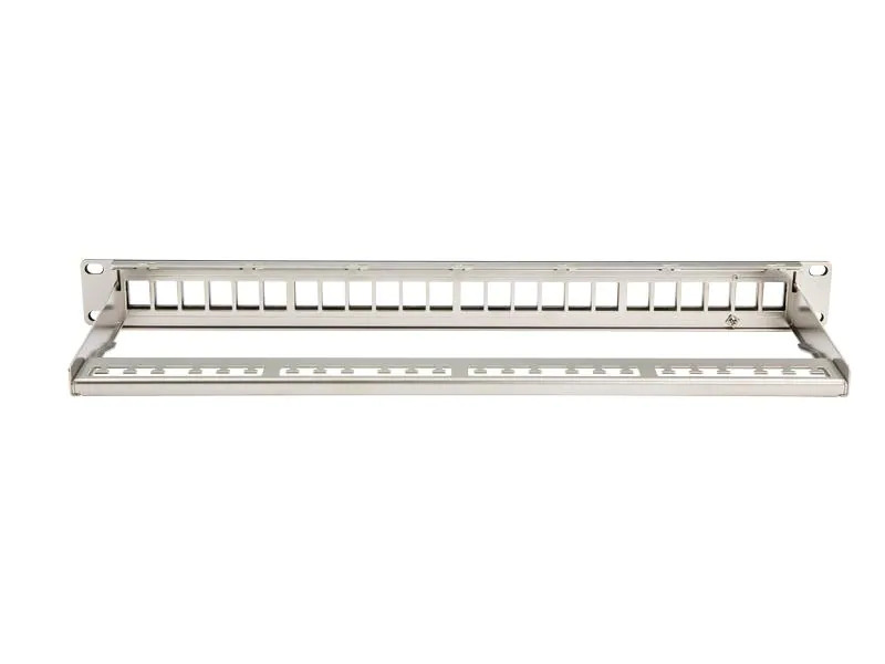 Dätwyler Cables Patchpanel KS 24x für 24x RJ45 Keystone 19 Rack schwarz