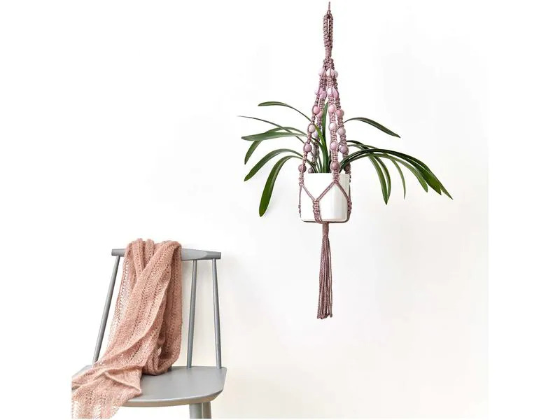 Rico Design Holzperlen Makramee Rosatöne, 24 Stück