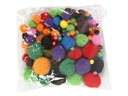 Creativ Company Pompon 5-40 mm 150 Stück, farbig assortiert