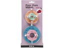 Creativ Company Pompon-Schablone 3.5 + 5.5 + 7 + 9 cm 4 Stück
