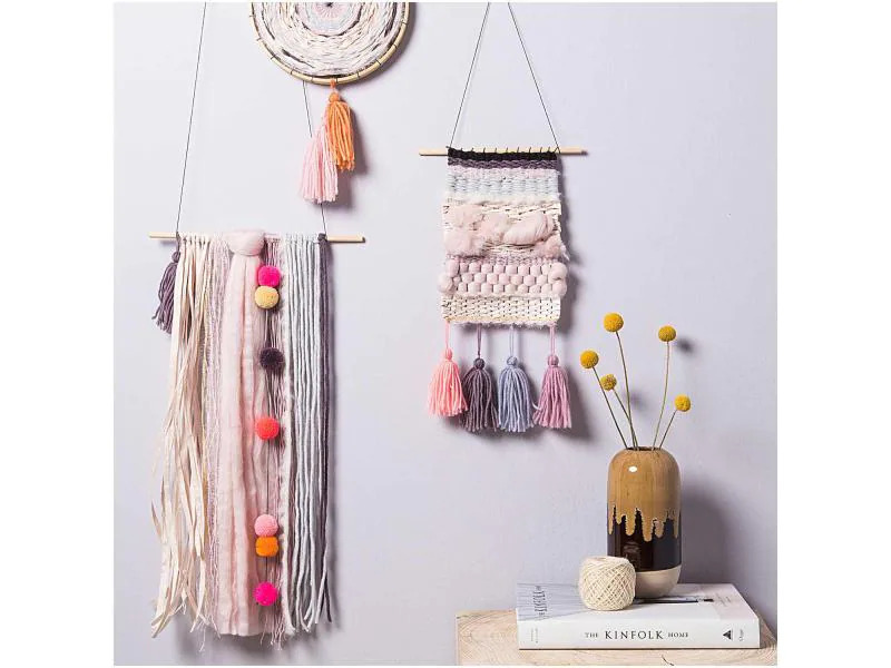 Rico Design Pompon Set Ø 3 cm Natur Mix, 24 Stück