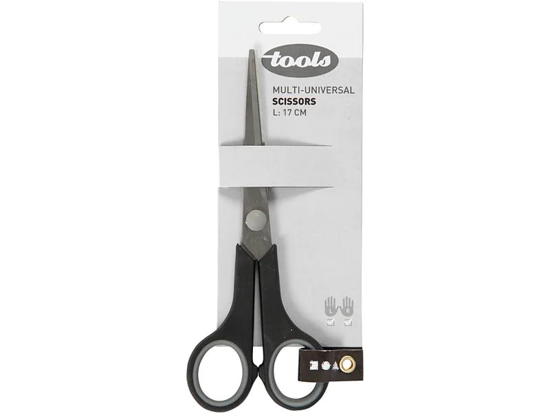 Creativ Company Schere Softgriff 17 cm, Edelstahl, Universal